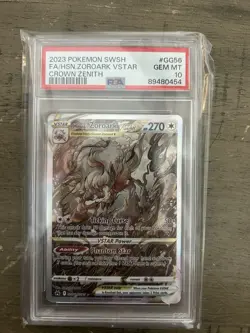 2023 Pokemon Hisuian Zoroark VStar #GG56 Full Art Crown Zenith PSA 10 GEM 💎 - Image 1