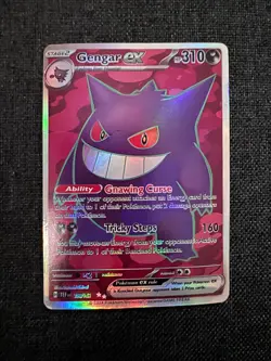 Pokemon Gengar EX Holo Ultra Rare Full Art 193/162 SV05 Temporal Forces NM - Image 1