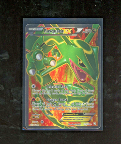 2012 Pokemon Black White Dragons Exalted EX Rayquaza 123/124 Full Art Holo Rare - Image 1