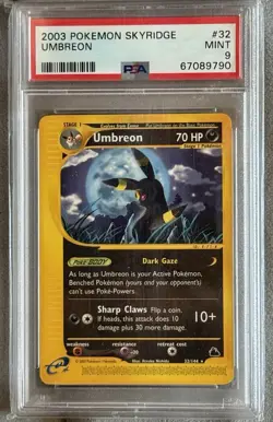 2003 POKEMON SKYRIDGE #32 UMBREON PSA 9 - Image 1
