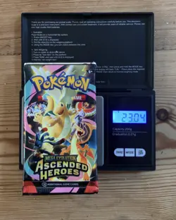 Extremely Heavy Pokemon Ascended Heroes Booster Pack (23+) Potential God Pack!! - Image 1
