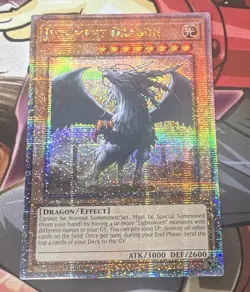 Yu-Gi-Oh Judgment Dragon Quarter Century Secret Rare 1st Ed RA03-EN196 - Image 1