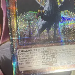 Yu-Gi-Oh Judgment Dragon Quarter Century Secret Rare 1st Ed RA03-EN196 - Image 2