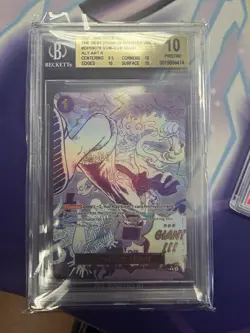 2025 One Piece PRB-02 English Gum-Gum Giant Alternative Art BGS 10 Pristine! - Image 1