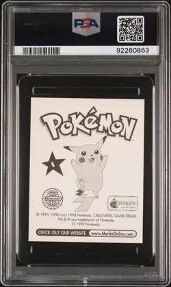 Charizard 6 PSA 10 Merlin Pokemon Card Game Sticker - Image 2