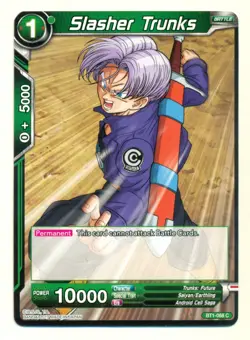 Dragon Ball Super Card Game Slasher Trunks BT1-068 C NM SV3. - Image 1
