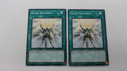 2x SOLAR RECHARGE SPELL CARD BLC1-EN062 1ST EDITION COMMON YUGIOH NM UNPLAYED - Image 1