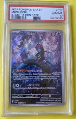 Pokemon TCG Munkidori 072/064 Shrouded Fable Illustration Rare Holo Card - Image 1