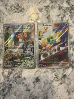 Pokemon SVP SCR Holo Card Lot Charmander Bulbasaur Basic 044 143 2023 - Image 1