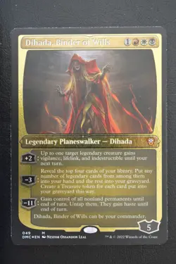 MTG DIHADA, BINDER OF WILLS (DISPLAY COMMANDER) ETCHED FOIL Dominaria United LP - Image 1