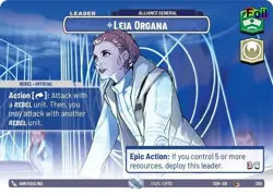 Leia Organa - Alliance General (Showcase) [SOR - 260]Foil Common NM - Image 1