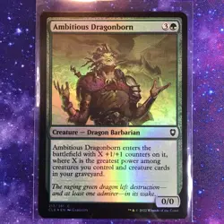 Ambitious Dragonborn - 213/361 - Foil - Green (CL: Baldur's Gate) MTG Magic - Image 1