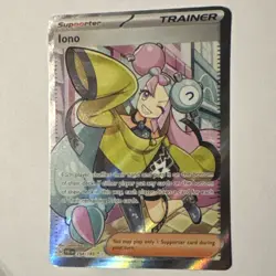2023 Pokemon Iono 254/193 Sv02: Paldea Evolved Full Art Trainer Ultra Rare-NMT - Image 1