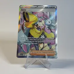 2023 Pokemon Iono 254/193 Sv02: Paldea Evolved Full Art Trainer Ultra Rare-NMT - Image 3