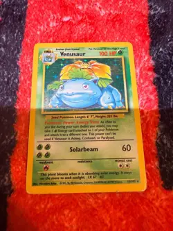 Pokemon TCG Venusaur 015/102 Base Set Holo Unlimited MP condition - Image 2