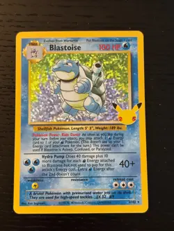 Pokemon TCG Blastoise 2/102 Celebrations: Classic Collection Holo - Image 1