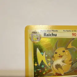 Pokemon TCG Raichu 14/62 Fossil Holo Rare Unlimited 90 HP - Image 2