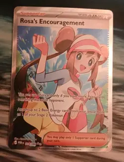 POKEMON Rosa's Encouragement 114/088 ULTRA RARE FULL ART TRAINER Perfect Order - Image 1