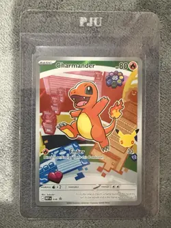 Charmander 038 Pokemon First Partner Illustration Rare Promo 30th Anniversary NM - Image 3
