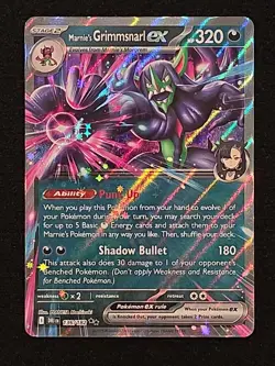 Pokemon TCG - Marnie's Grimmsnarl ex 136/182 Double Rare - Destined Rivals - Image 1
