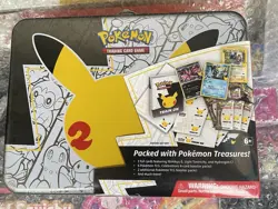 Pokemon Celebrations 25th Anniversary Collector's Chest TIN FACTORY SEALED - Image 1