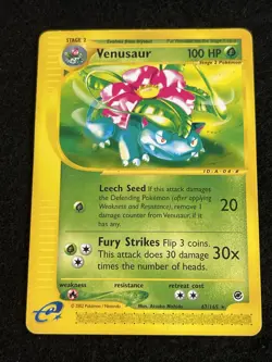 Pokemon TCG Venusaur Expedition Base Set, 67/165, Regular Rare LP - Image 1