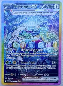 Pokemon Terapagos EX Special Illustration Rare Holo Sv07: Stellar Crown 170/142 - Image 1