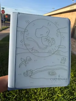 Pokemon Laser Engraved 9 Pocket Bubble Mew TOP LOADER Binder (Made To Order) - Image 3