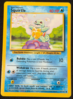 Squirtle 63/102 - Base Set - NM - Pokemon TCG - 1999 | [TL-073] - Image 1