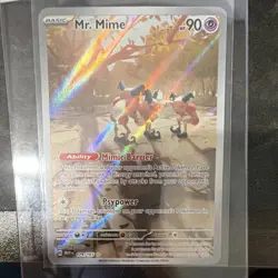 Pokemon Mr. Mime 179/165 Sv: Scarlet & Violet 151 Illustration Rare Holo 90HP - Image 1