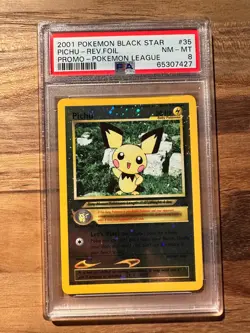 Pokemon Black Star Promo Pichu Reverse Holo N/M PSA8 PSA # 65307427 - Image 1