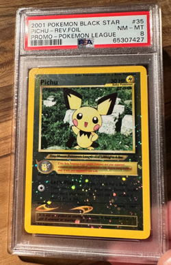 Pokemon Black Star Promo Pichu Reverse Holo N/M PSA8 PSA # 65307427 - Image 4
