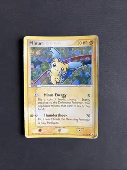 Pokemon TCG Minun EX Hidden Legends 67/101 Reverse Holo Common 2004 Nintendo - Image 1