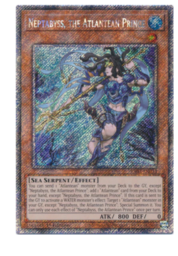 Neptabyss, the Atlantean Prince - RA03-EN013 - Platinum Secret Rare LP - Image 1