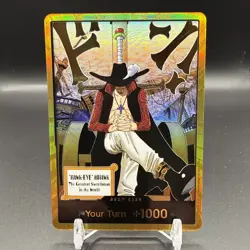 Op14 Dracula Mihawk Gold Don!! Mint The Azure Sea’s Seven One Piece Tcg English - Image 1