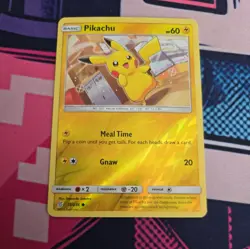 Pikachu 55/236 Unified Minds Reverse Holo Pokemon Card - Image 1