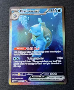 Pokemon TCG Blastoise EX Scarlet & Violet 151 Card 200/165 NM/M - Image 1