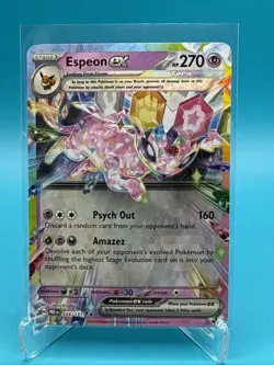 Pokemon TCG Espeon EX Prismatic Evolutions Holo Double Rare Card 034/131 SV - Image 1