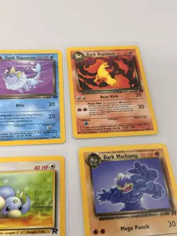 Vintage 1999 Pokemon 11 Card Lot /82 Rocket Dark Vaporeon Hypno Eevee Meowth - Image 5