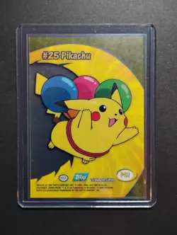 Pikachu #25 Topps Clear TV Animation Edition Pokemon Card PC1 2000 NM - Image 3