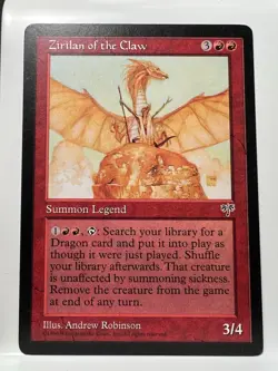 Mtg Carte Magic Mirage Zirilan of the Claw English NM - Image 1