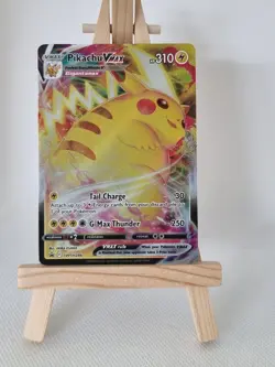 Pokemon Pikachu TCG VMAX SWSH286 Black Star Promo Holo Card Near Mint Condition - Image 1