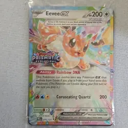 Pokemon Eevee ex Prismatic Evolutions Promo Foil 075/131 TCG Card (SEALED) - Image 5