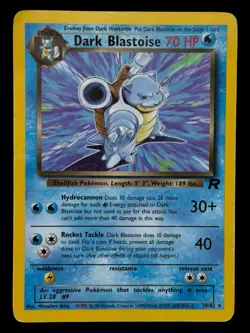 Dark Blastoise - 20/82 Team Rocket 2000 WOTC - Non Holo - Pokemon TCG - Image 1
