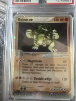 2003 Pokemon Ex Golem Ex Holo Dragon PSA 8 - Image 2