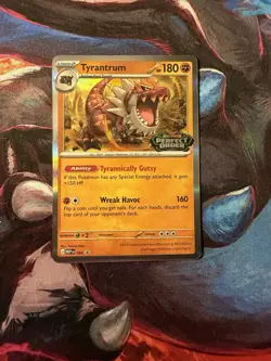 Pokemon TCG Tyrantrum Perfect Order Stamp Holo 066 Promo NM Black Star - Image 1