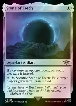 1x Stone Of Erech - FOIL - LTR Lord Of The Rings - MTG U 0251 - M/NM - Image 1