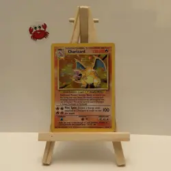 Charizard 4/102 Base Set Unlimited 1999 WOTC Holo Rare Pokemon TCG Vintage - MP - Image 2