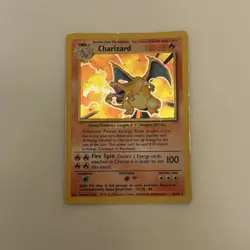 Charizard 4/102 Base Set Unlimited 1999 WOTC Holo Rare Pokemon TCG Vintage - MP - Image 3
