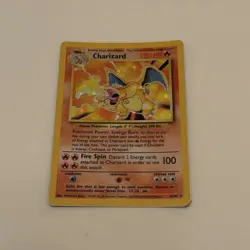 Charizard 4/102 Base Set Unlimited 1999 WOTC Holo Rare Pokemon TCG Vintage - MP - Image 4